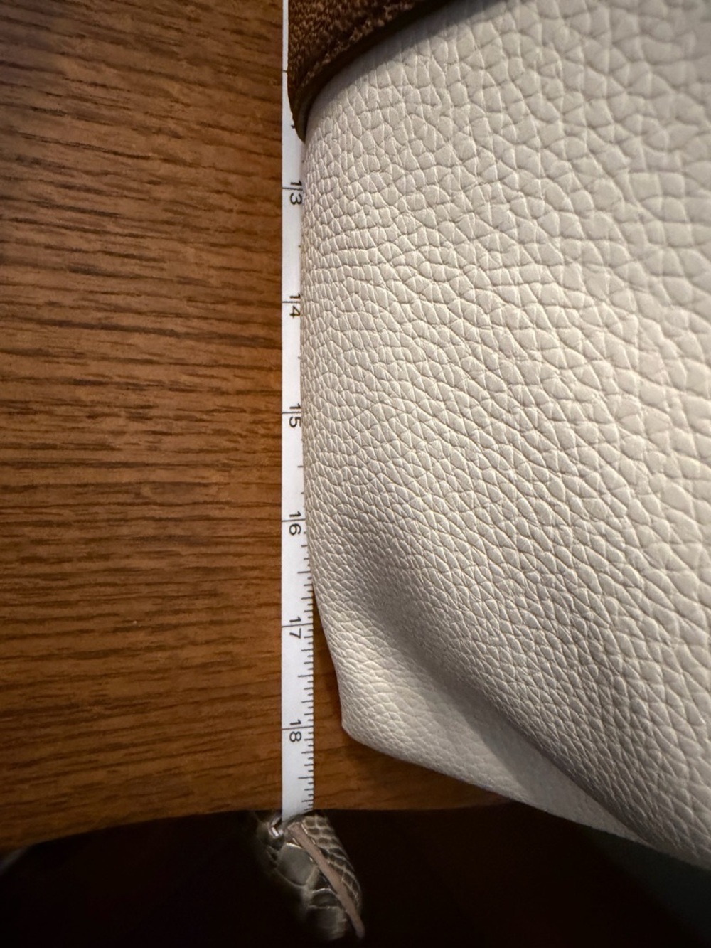 Michael Kors Cream Tote with Brown Logo-Trim - Picture 5 of 6